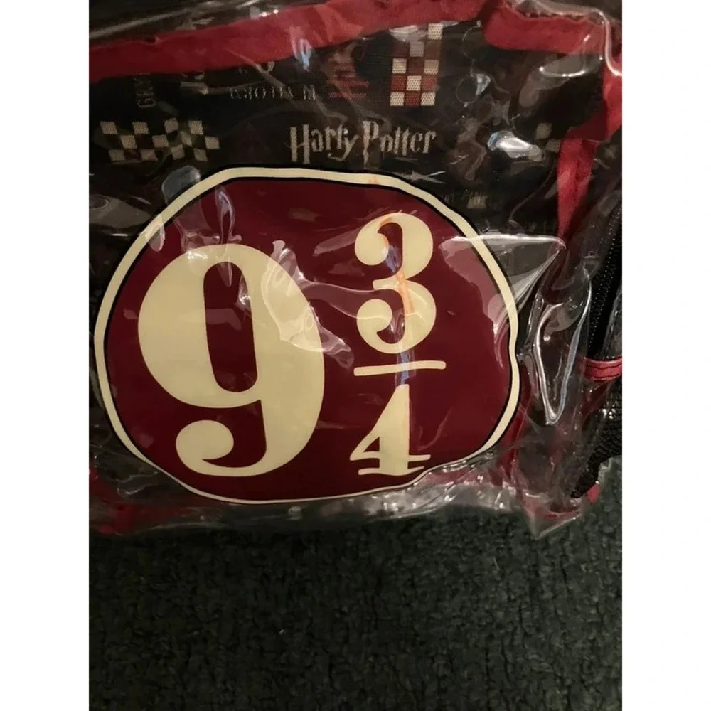 Harry Potter Bioworld Hogwarts Express 9 3/4 Clear Plastic Backpack
